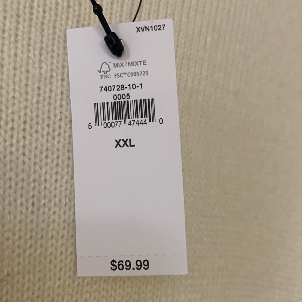 Banana Republic Knit Sweater with Flowy Hem- Cream XXL